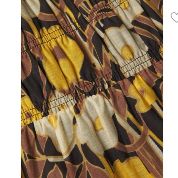 Rebecca Taylor Women’s Large Daphne Fleur Cotton Silk Blend Midi Dress Fall - Picture 8 of 8